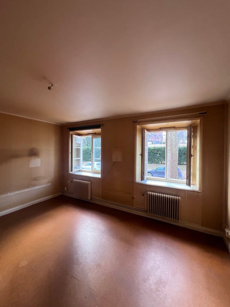 Målning av nikotin - Före